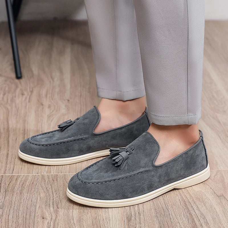 Mens Leather Slip-On Loafers Quality