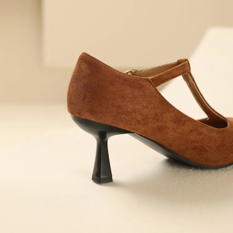 Womens Leather Heels Classic Fit