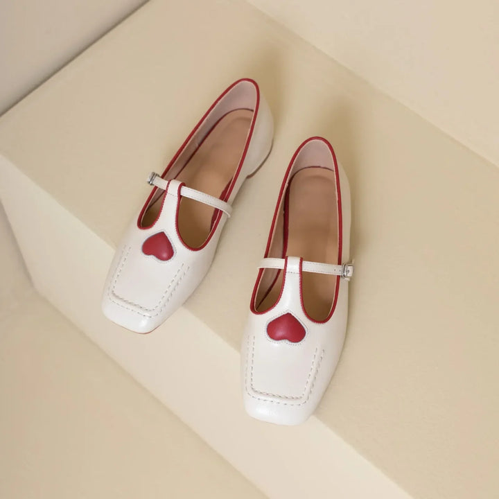 Womens Low Heel Flats Comfortable Slip-On