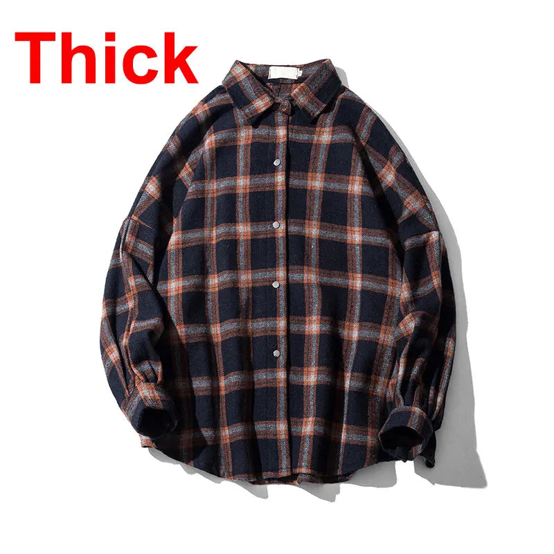 Mens Flannel Shirt Warm Long Sleeve Casual Fit