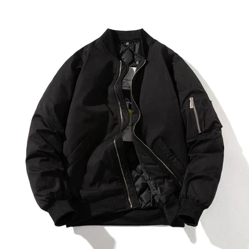 Mens Bomber Jacket Pilot Style Durable Fabric - BritishMode