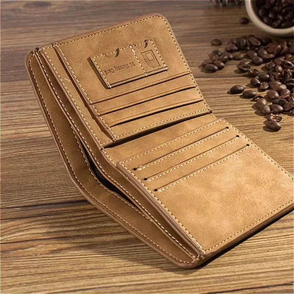 Mens Leather Money Wallet Classic Style - BritishMode