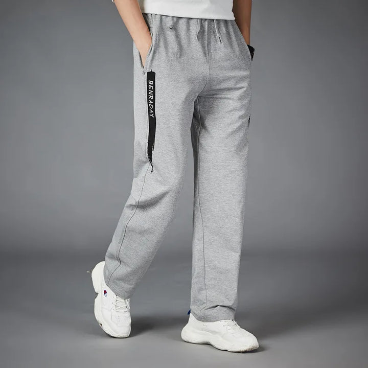 Mens Jogger Pants Comfortable Fit Striped