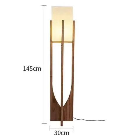 LED Pendant Natural Wood Rustic Style