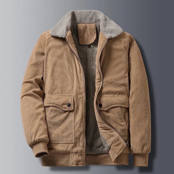 Mens Corduroy Jacket Relaxed Fit - BritishMode