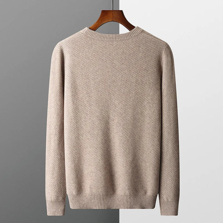 Mens Wool Sweater Cozy Knitwear Regular Fit
