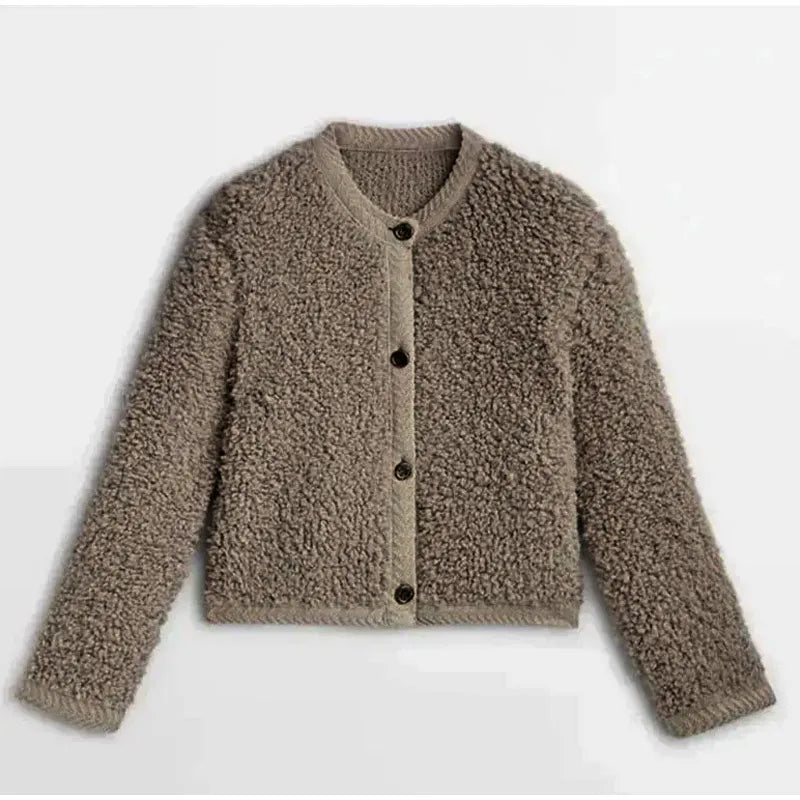 Womens Cardigan Coat Open Front Classic Fit