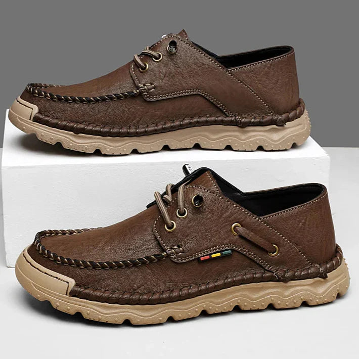 Mens Leather Shoes Genuine Leather Slip-On