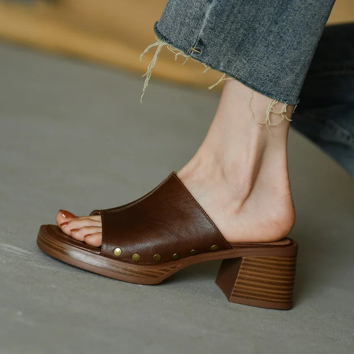 Womens Leather Sandals Comfortable Fit