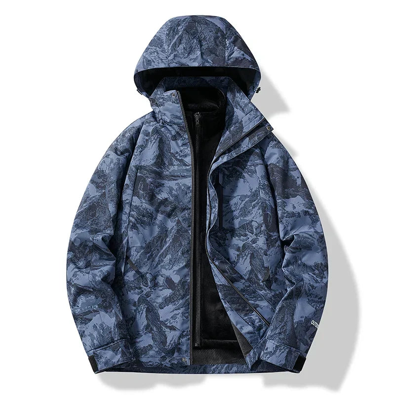 Unisex Ski Jacket with Hood Insulated Weatherproof
