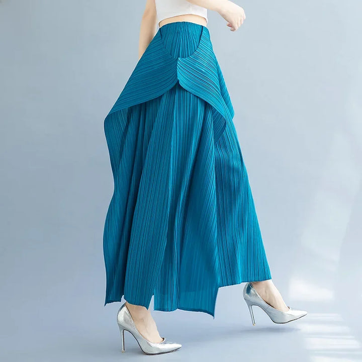 Womens Slim Fit Mermaid Leg Pants Elegant Style