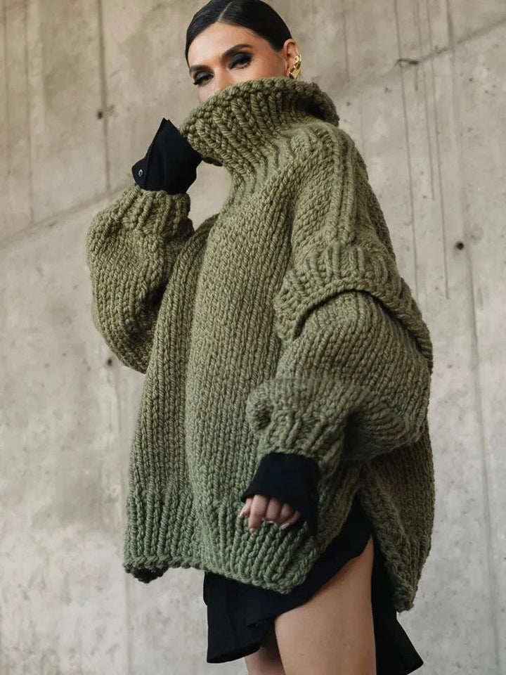 Womens Sweater Dress Knitted Comfortable Fit