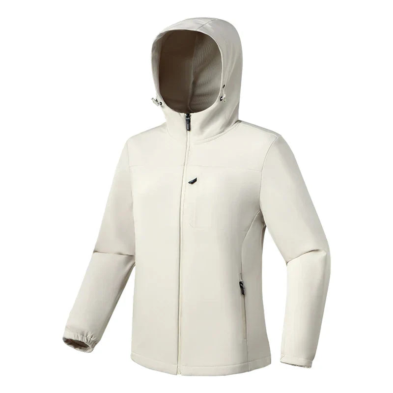 Womens Softshell Jacket with Hood Long Sleeve