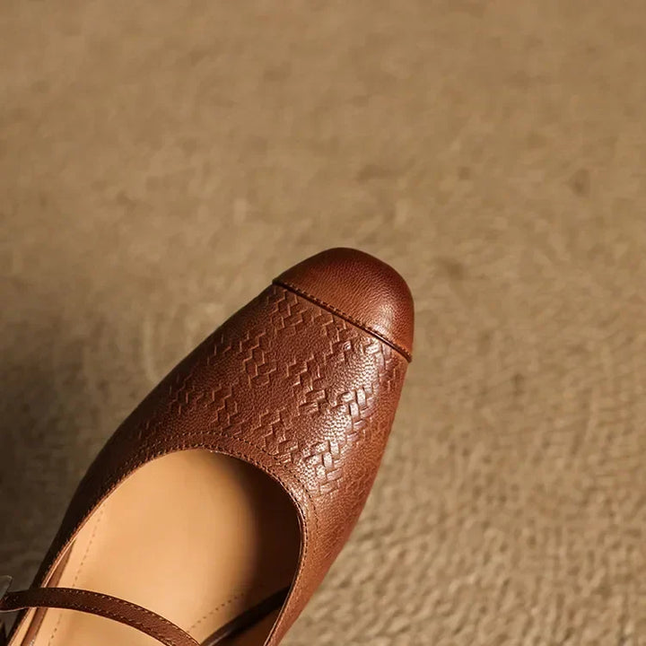 Womens Leather Mules Genuine Leather Slip-On