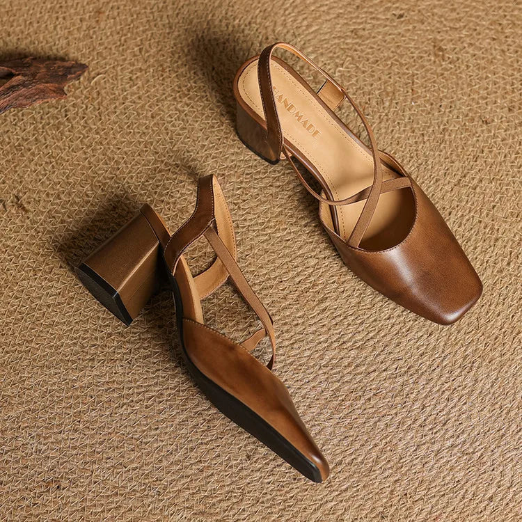 Womens Heels Genuine Leather Classic Fit