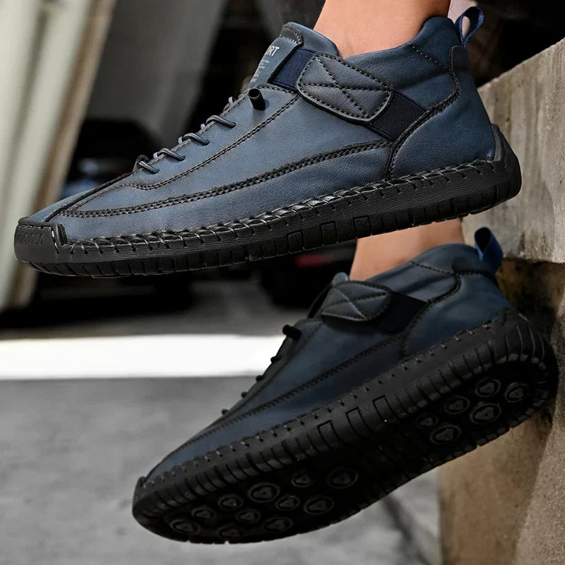 Mens Casual Walking Sneakers Moc Stitching Grip Outsole