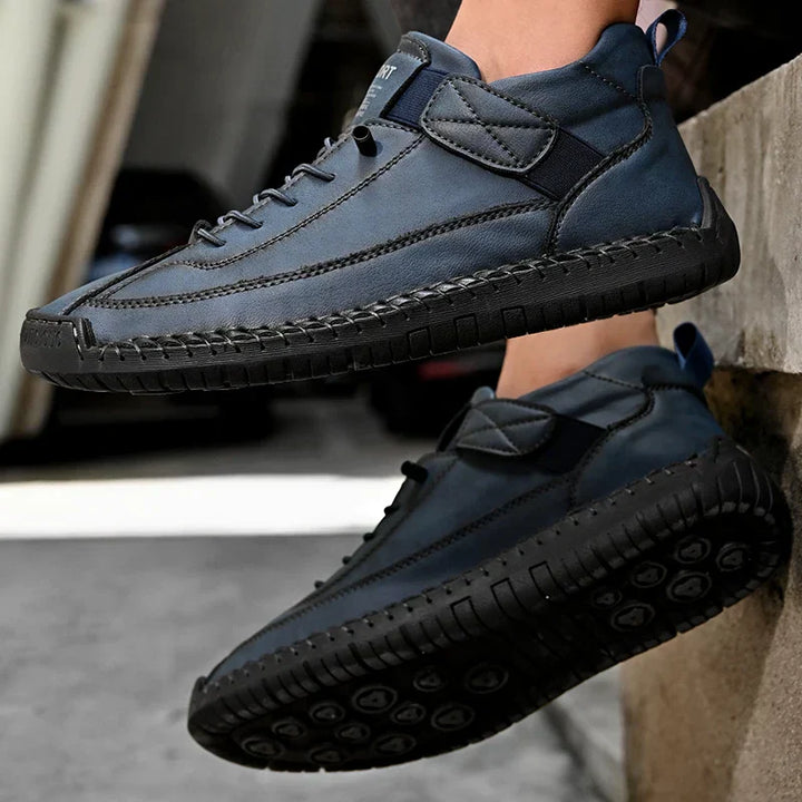 Mens Casual Walking Sneakers Moc Stitching Grip Outsole