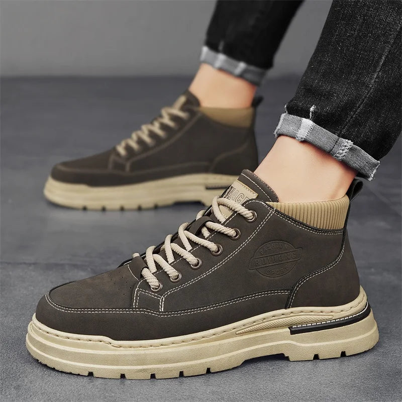 Mens Hiking Boots Waterproof Comfortable Fit - BritishMode