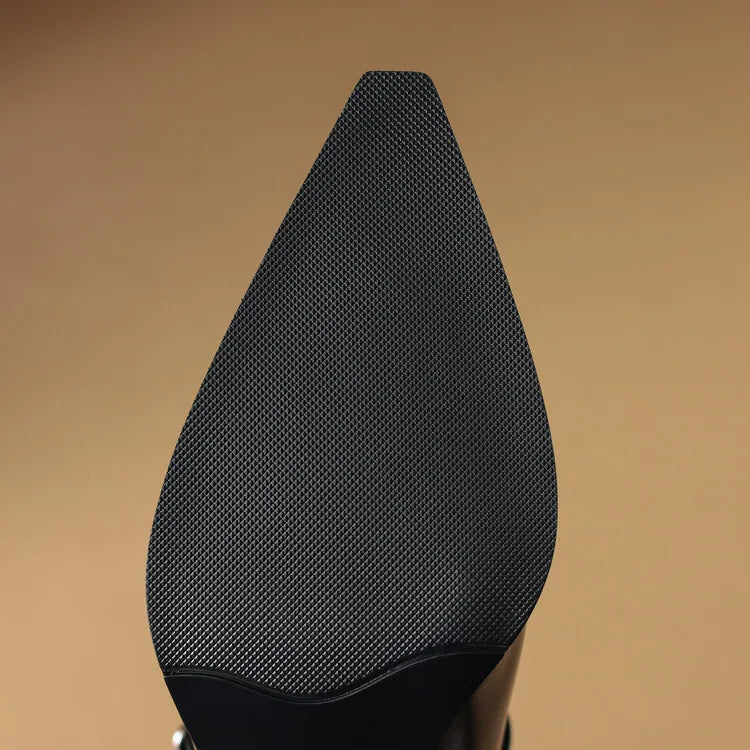 Womens Leather Heels Genuine Leather Upper