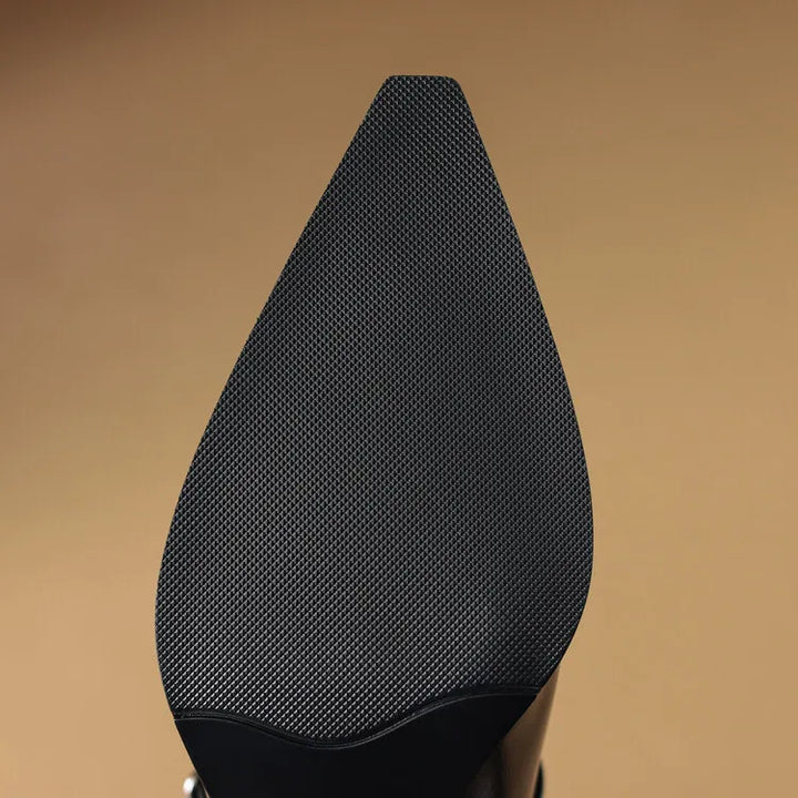 Womens Leather Heels Genuine Leather Upper