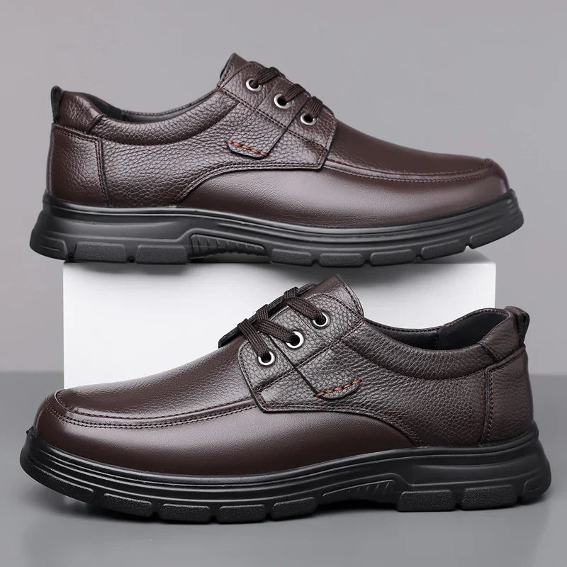 Mens Leather Dress Shoes Genuine Leather - BritishMode