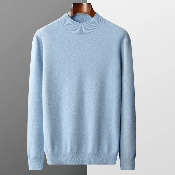Mens Wool Sweater Cozy Knitwear Regular Fit