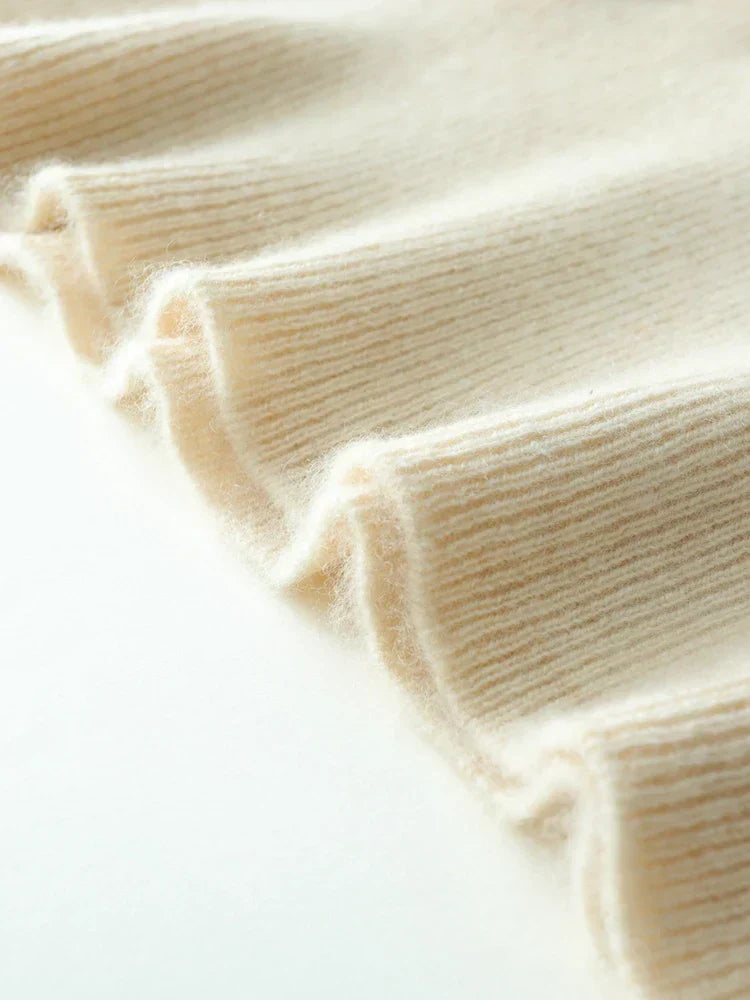 Womens Cashmere Wrap Sweater Soft Knit Crossover Style