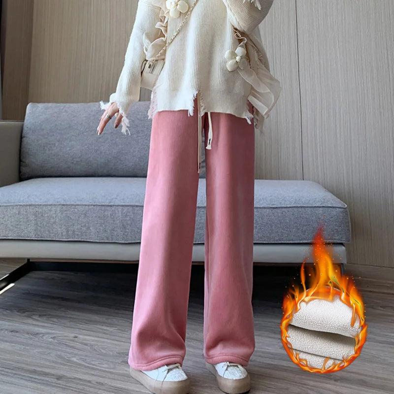 Womens Jogger Pants Thick Fleece Lined Warm Fit