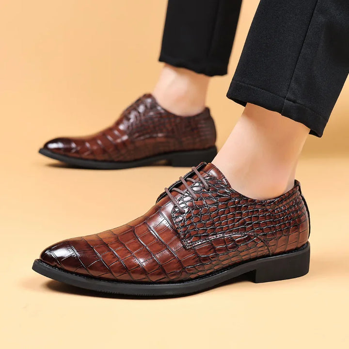 Mens Derby Shoes Leather Classic Fit