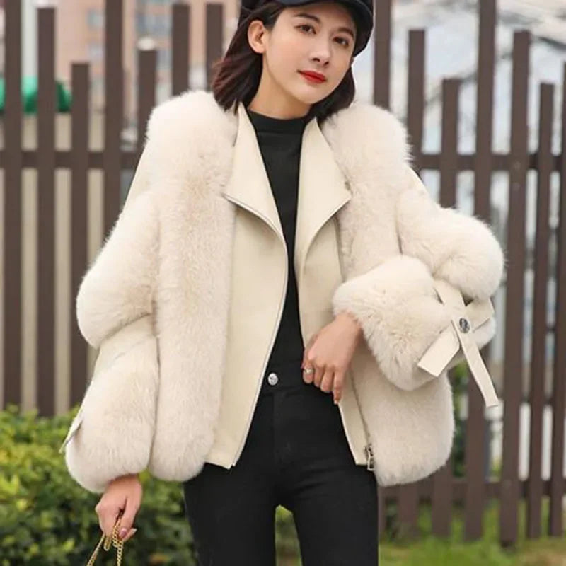 Womens Parka Coat Faux Fur Warm Winter - BritishMode