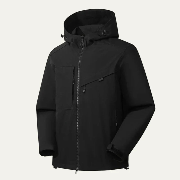 Mens Casual Hooded Jacket Technical Minimalist Style