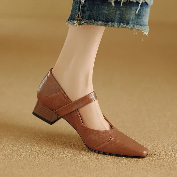 Womens Heels Genuine Leather Classic Fit