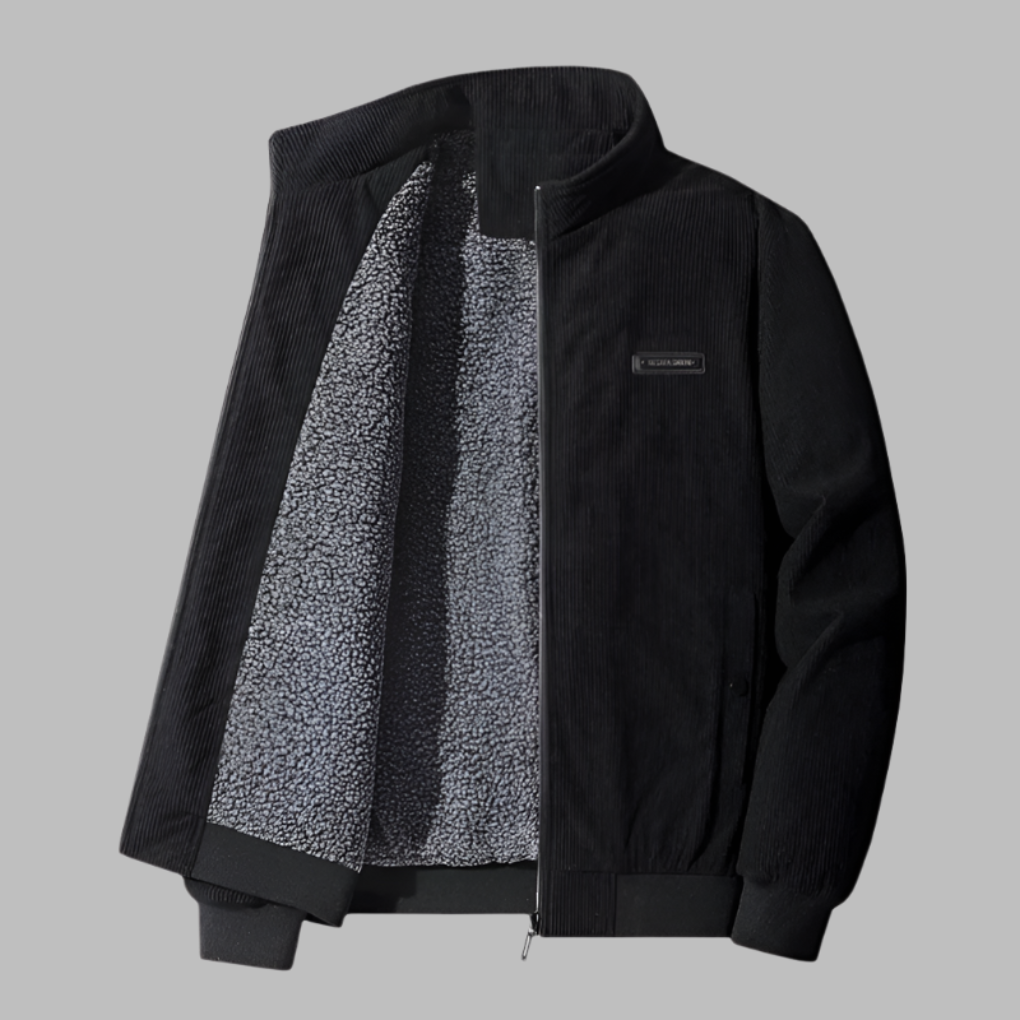 Mens Corduroy Jacket Warm Insulated Fit - BritishMode