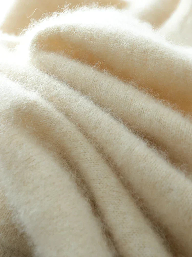 Womens Cashmere Wrap Sweater Soft Knit Crossover Style