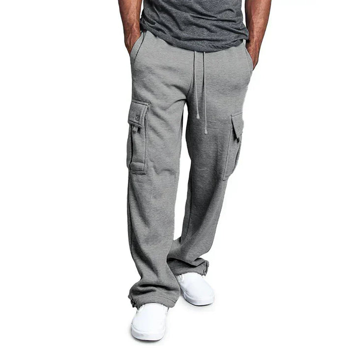 Mens Cargo Pants Multi-Pocket Relaxed Fit