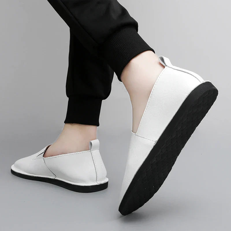 Mens Loafers Genuine Leather Slip-On