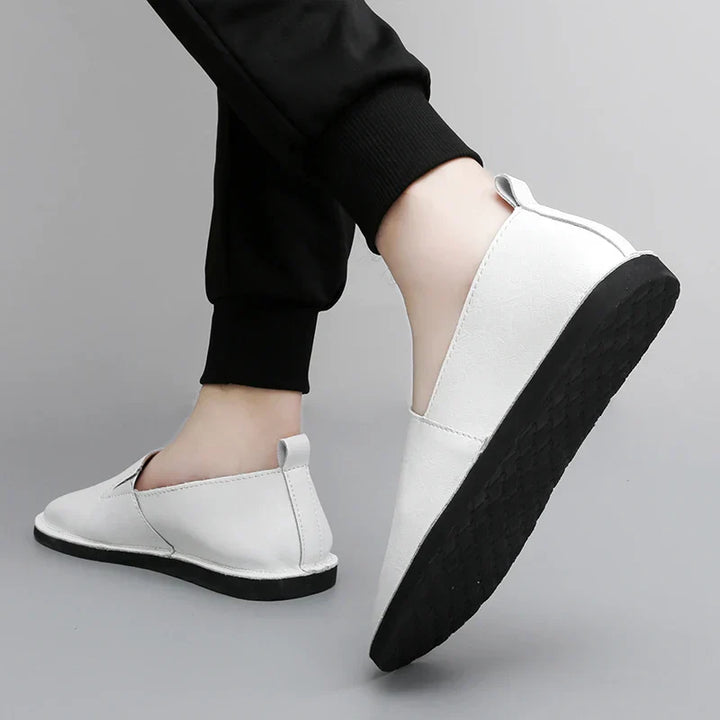 Mens Loafers Genuine Leather Slip-On