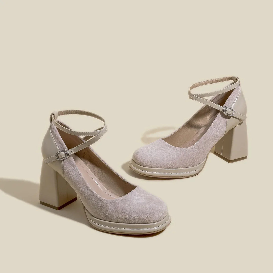 Womens Heeled Shoes Elegant Slip-On