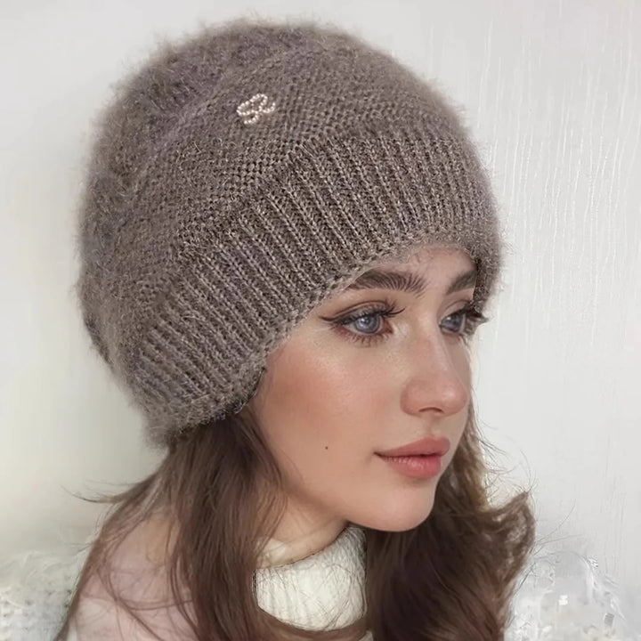 Unisex Cable Knit Beanie Warm Thick Fit