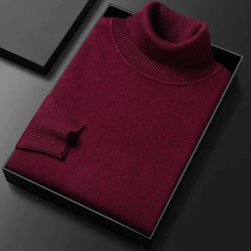 Mens Crew Neck Sweater Warm Knit