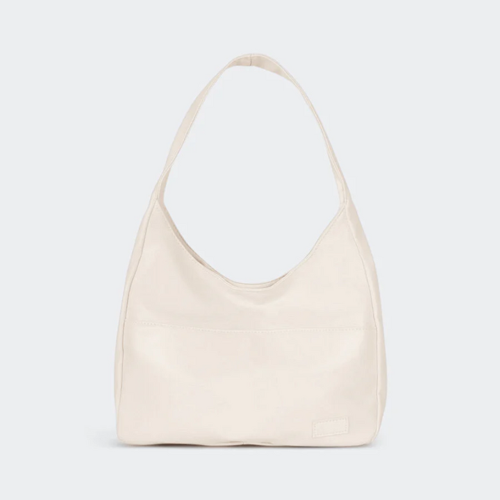 Womens Vegan Leather Shoulder Bag Structured Design