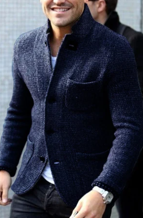 Mens Casual Button Jacket Relaxed Fit