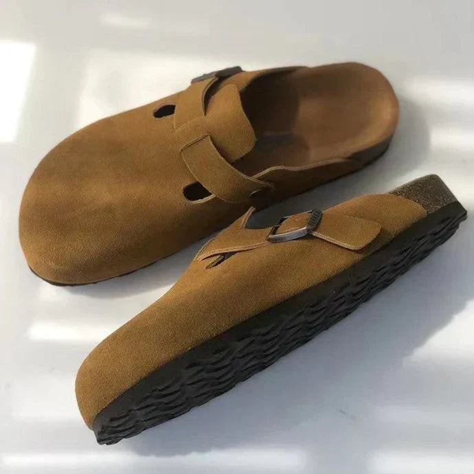 Unisex Leather Boston Sandals Durable Stylish Design - BritishMode