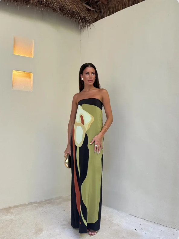 Womens Maxi Dress Lightweight Summer Sleeveless - BritishMode