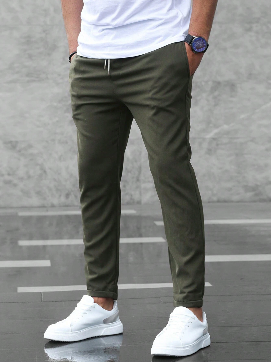 Mens Stretch Pants Comfortable Fit