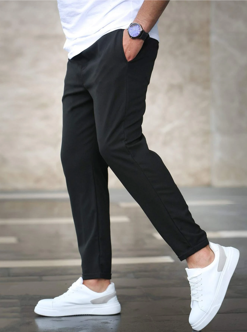 Mens Stretch Pants Comfortable Fit