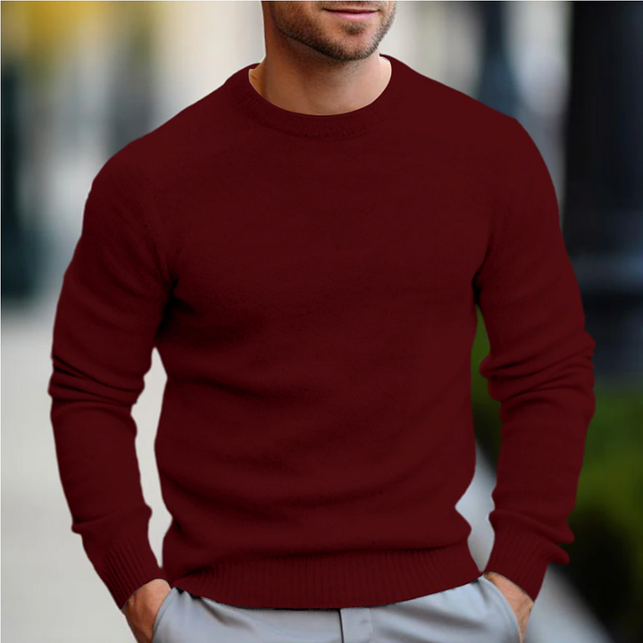 Mens Casual Sweater Relaxed Fit Knit