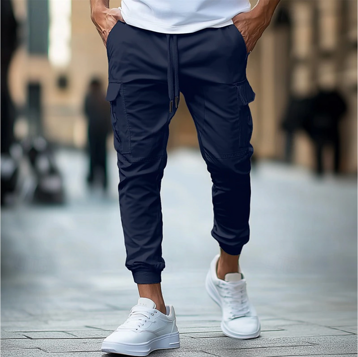 Mens Jogger Pants Stretch Waistband Athletic Fit - BritishMode