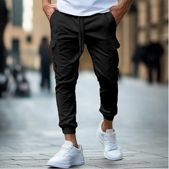 Mens Jogger Pants Stretch Waistband Athletic Fit