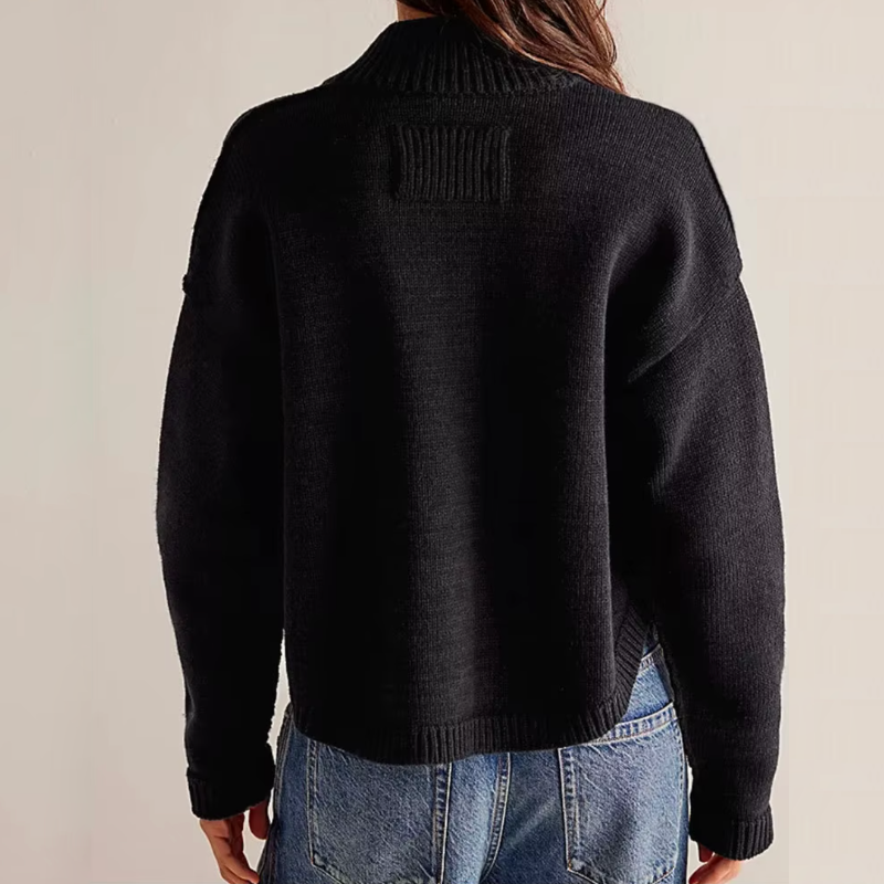 Womens Relaxed Fit Collared Cardigan Button Front